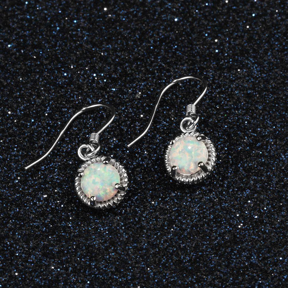 Romantic Opal Stone Earrings for Women- Sterling Silver Earrings for Women- Personalized Jewelry for Women- Engagement Jewelry for Women - Personalized Jewel