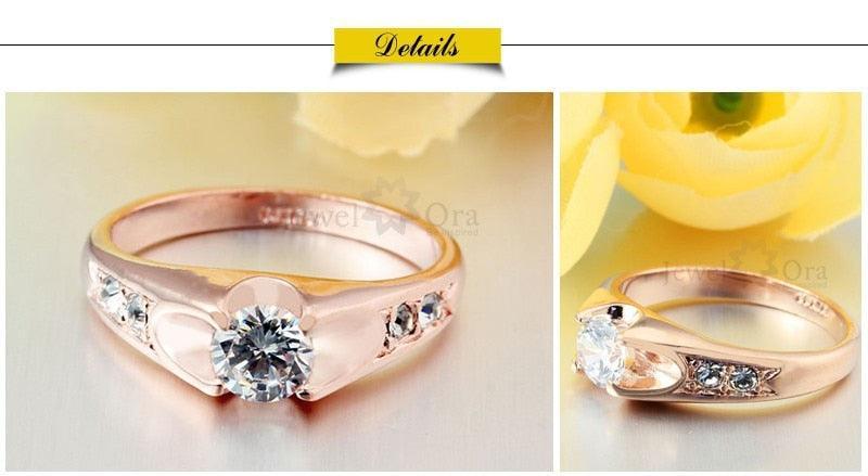 Rose Gold Color Copper Polish Rings for Women – Antique Fashion Accessories – Best Wedding Brand Jewelry - Personalized Jewel
