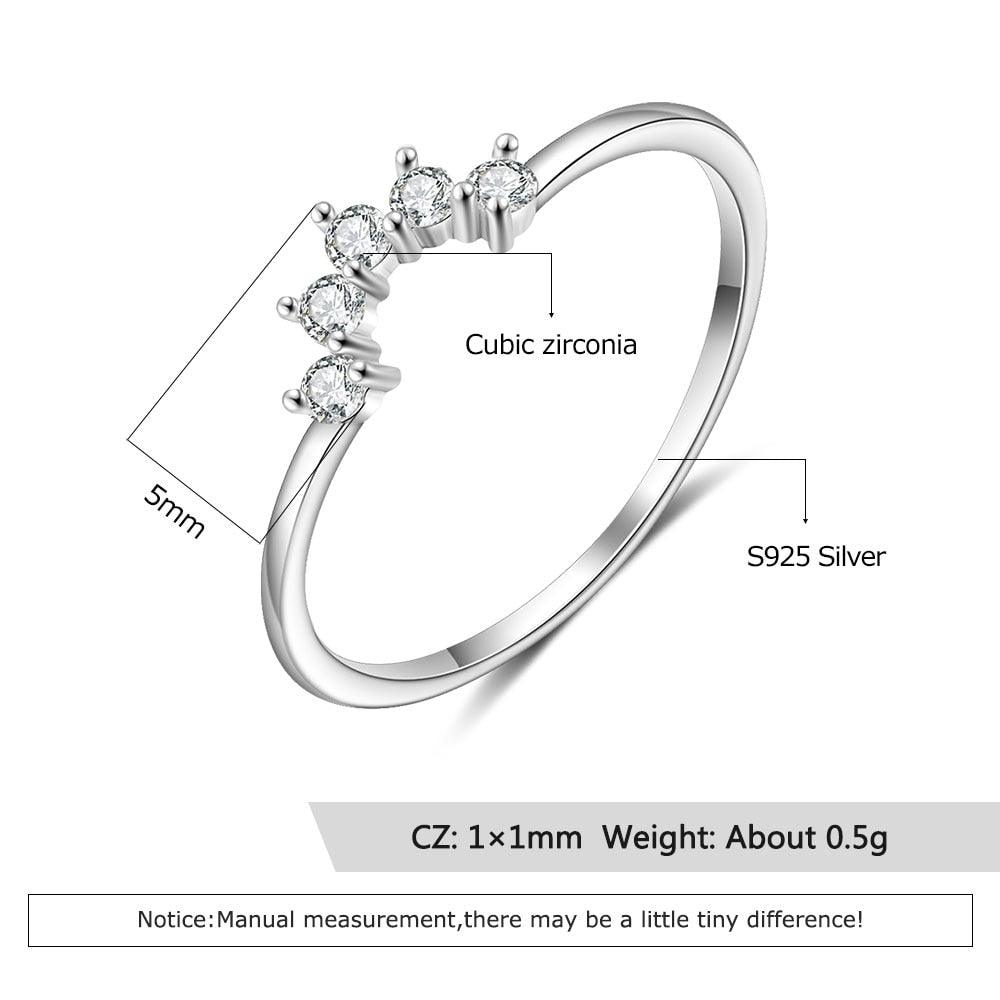 Round White Opal Crown Wedding Ring - Sterling Silver Ring - Trendy Engagement Ring Gift for Women - Fashion Ring Jewelry Gift for Women And Men - Personalized Jewel