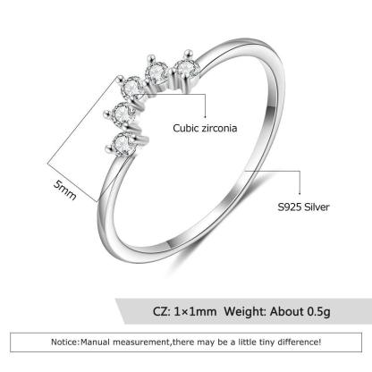 Round White Opal Crown Wedding Ring - Sterling Silver Ring - Trendy Engagement Ring Gift for Women - Fashion Ring Jewelry Gift for Women And Men - Personalized Jewel