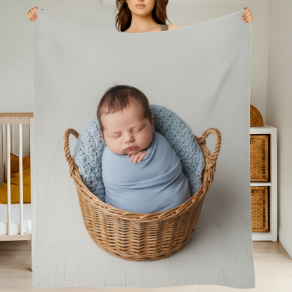 Personalized Flannel Blanket With Custom Photo