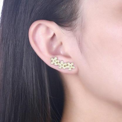 Silver Earrings for Women- Stud Earrings for Women- Cubic Zirconia Stud Earrings for Women- Party Earrings for Women- Romantic Gift for Women - Personalized Jewel