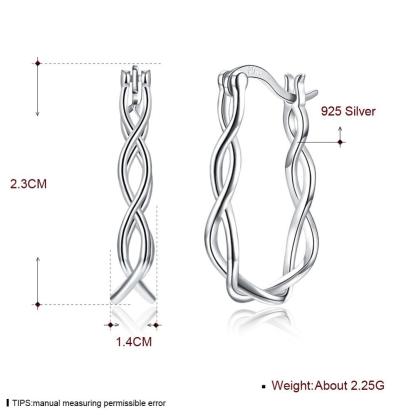 Silver Hoop Design Earrings For Women Jewelry For Women - Personalized Jewel