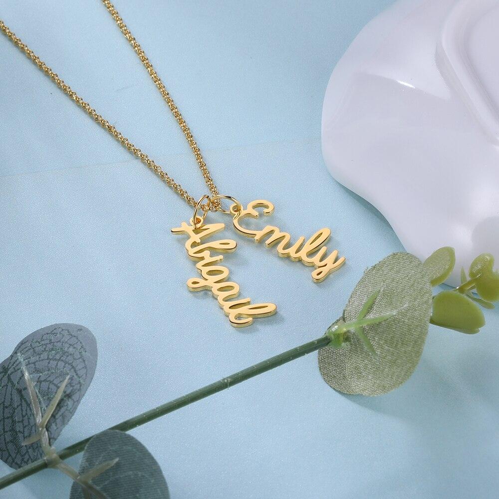 Silver Necklace For Women, Sterling Silver Necklace For Women, Nameplate Style Pendant Necklace For Women - Personalized Jewel