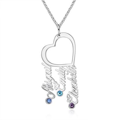 Silver Pendant For Women, Name-plate Style Silver Jewellery For Women Name Engraved Necklace - Personalized Jewel