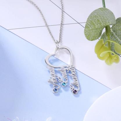 Silver Pendant For Women, Name-plate Style Silver Jewellery For Women Name Engraved Necklace - Personalized Jewel