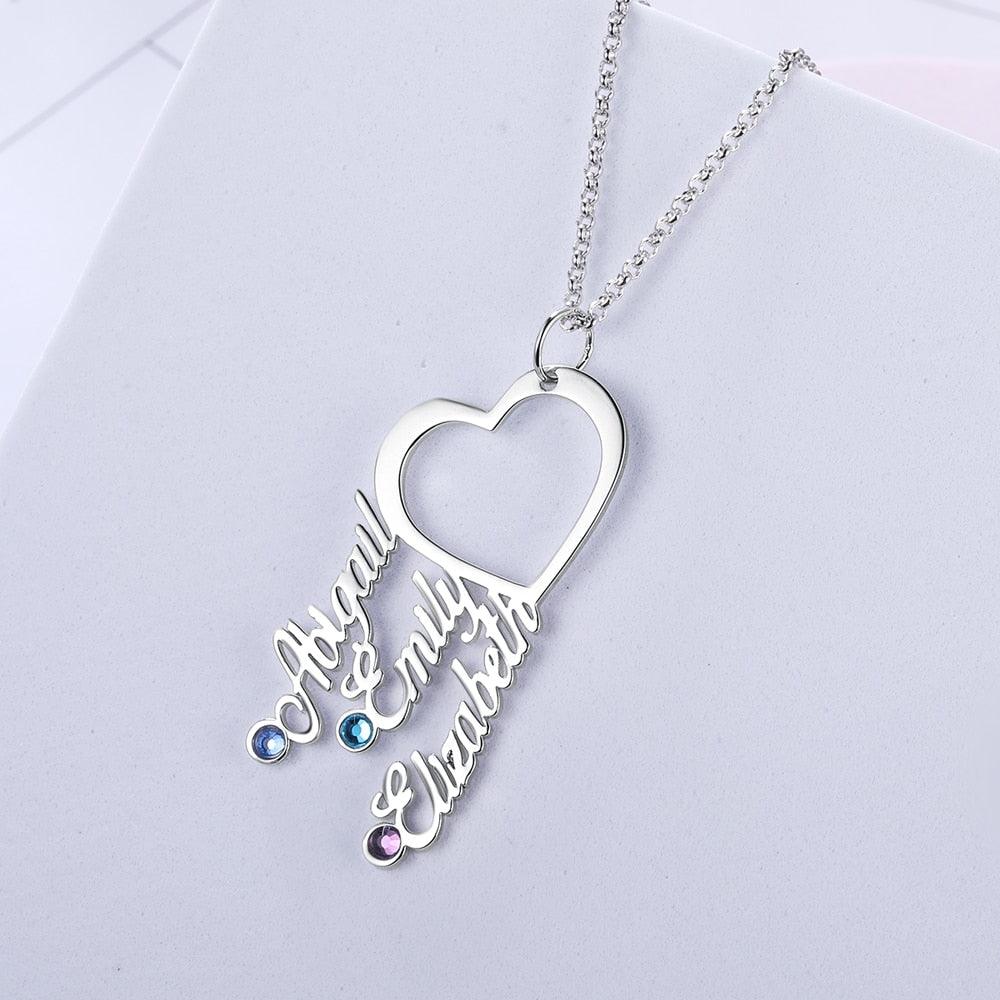 Silver Pendant For Women, Name-plate Style Silver Jewellery For Women Name Engraved Necklace - Personalized Jewel