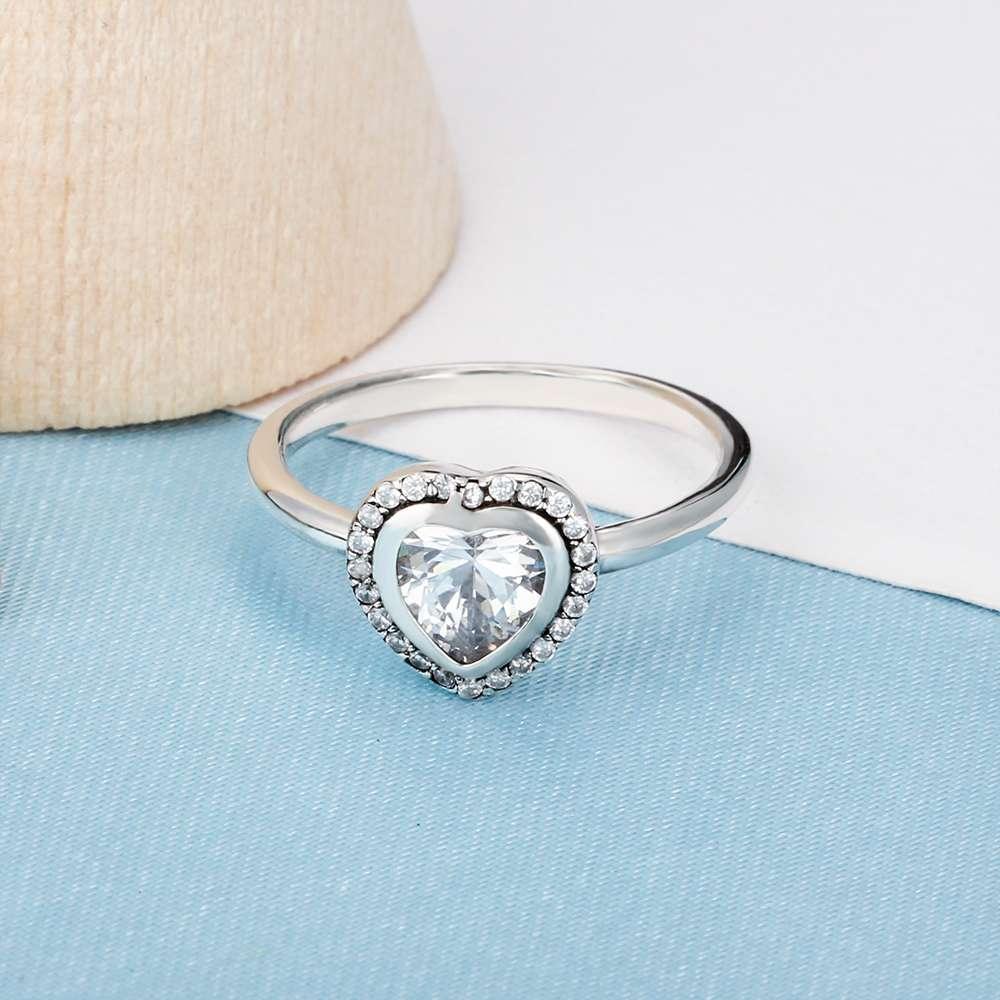 Silver Wedding Ring, White Stone Wedding Ring, Beautiful Silver Wedding Ring For Women - Personalized Jewel