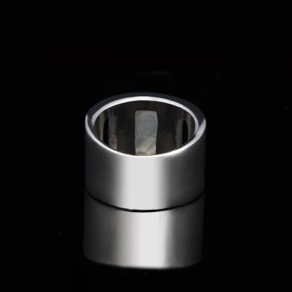 Simple Style Zinc Alloy Rhodium Plated Hollow Party Rings with Square Shell Stone – Trendy Jewelry for Women - Personalized Jewel