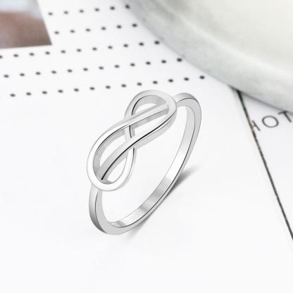 Solid Sterling Silver Rings For Women - Trendy Jewelry For Women - Everyday Accessories For Women - Infinity Rings For Women - Personalized Jewel