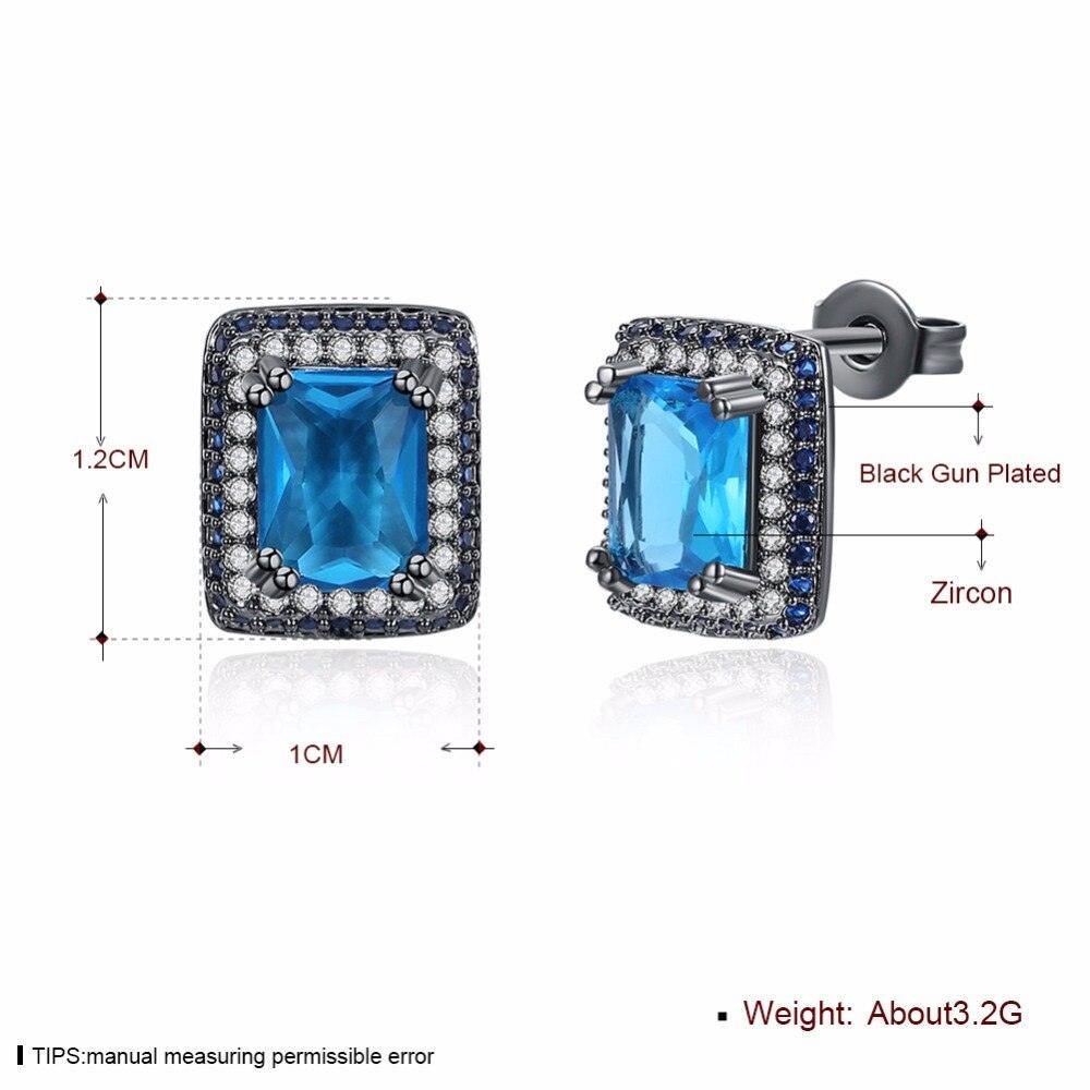 Square Shape Ear Stud Trendy Earring Collection For Girls-Personalized Jewels