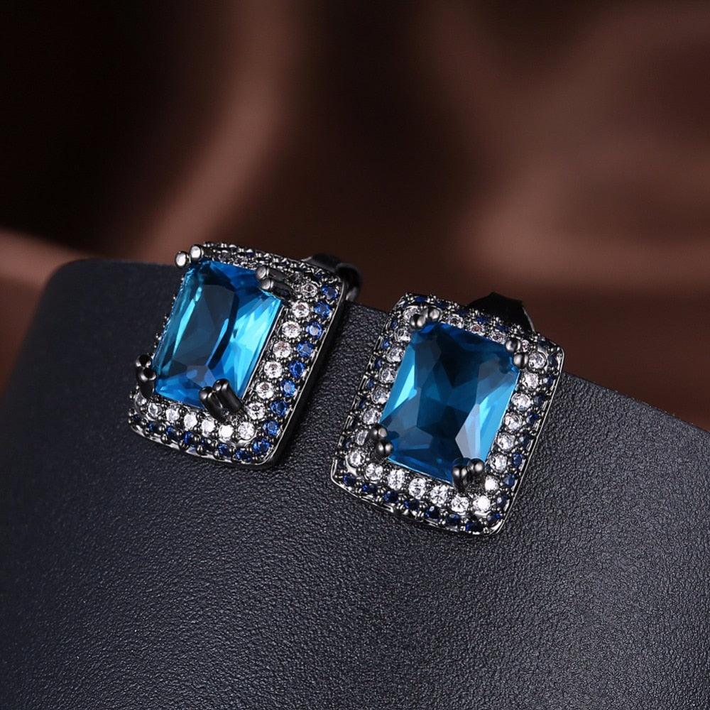 Square Shape Ear Stud Trendy Earring Collection For Girls - Personalized Jewel