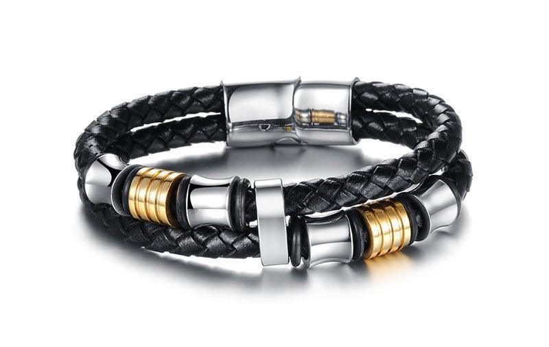 Stainless Steel Bracelet For Men - Wrap Wristband Bracelet For Men - Classic Bracelet Wrap For Men - Accessories For Men - Best Jewelry Gift For Men - Personalized Jewel