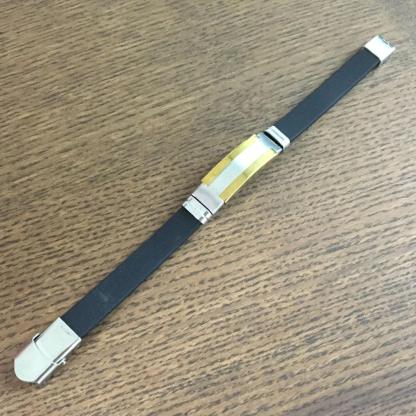 Stainless Steel Genuine Leather Punk Bracelets for Women, Trendy Black Wristbands, Anniversary Gift - Personalized Jewel