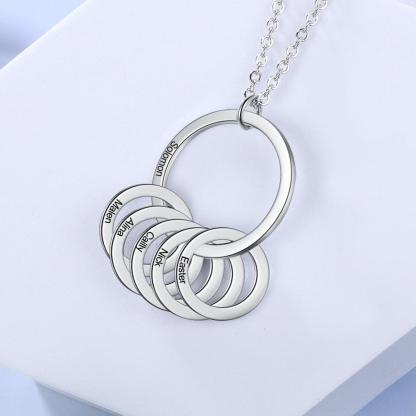 Stainless Steel Name Engraved Jewellery for Women, Customized Jewellery for Women, Circle Pendant Accessories for Girls - Personalized Jewel