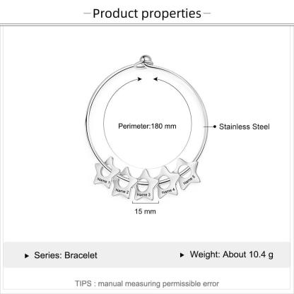 Stainless Steel Personalized Bracelet Personalized Stainless Steel Ladies Bracelet - Personalized Jewel