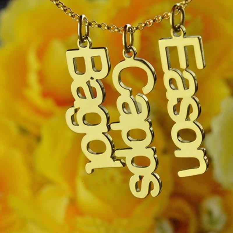 Sterling Silver 925 Personalized Necklace with Customizable Name Pendant, Trendy Jewelry Gift - Personalized Jewel