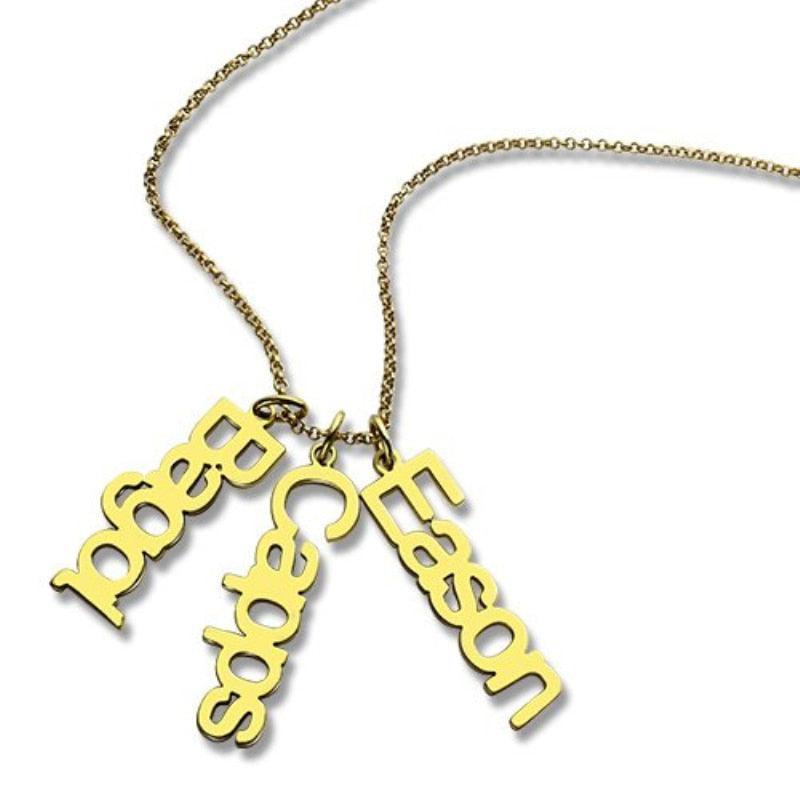 Sterling Silver 925 Personalized Necklace with Customizable Name Pendant, Trendy Jewelry Gift - Personalized Jewel