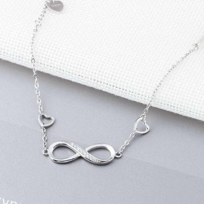 Sterling Silver Bracelet Infinity Diamond Bracelet Trendy Gift for Women - Personalized Jewel