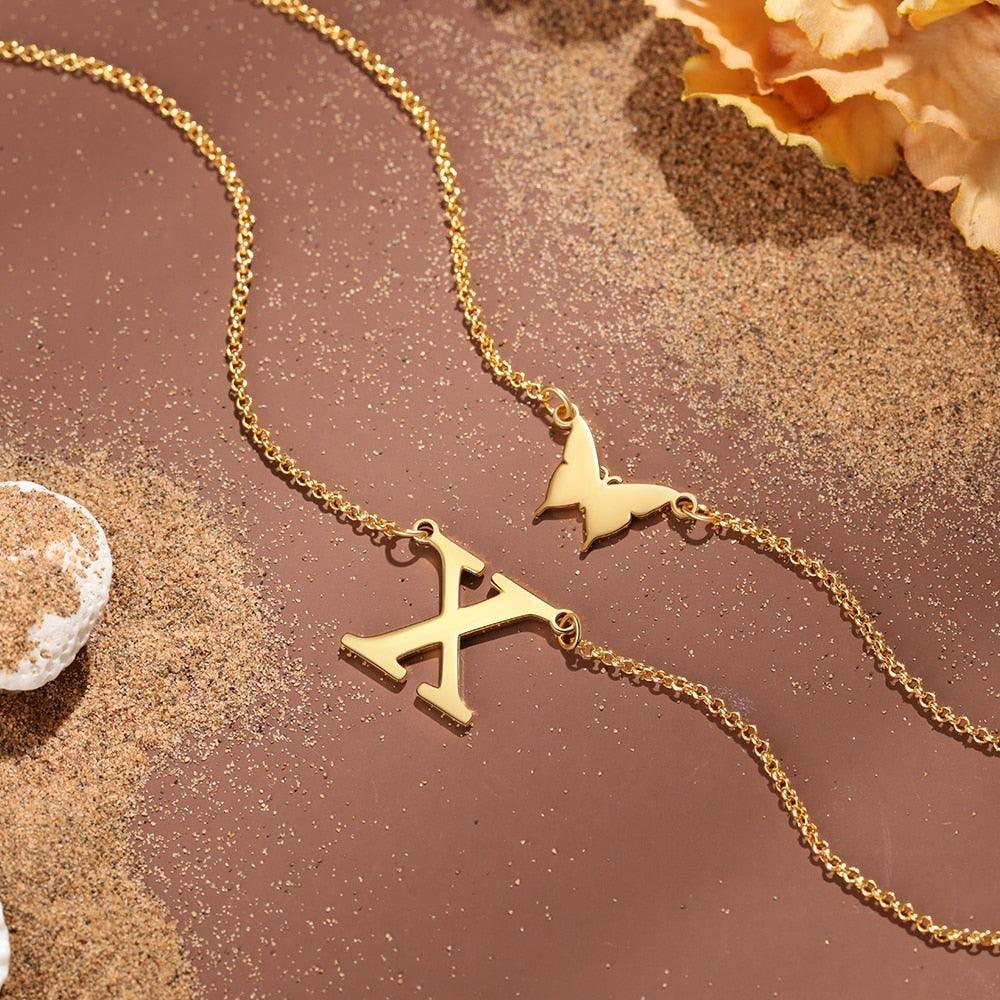 Sterling Silver Double Layered Necklaces Accessories for Women - Personalized Jewel