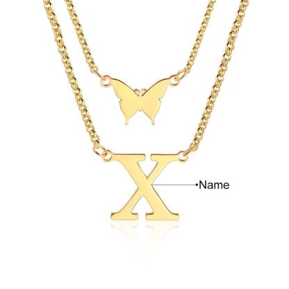 Sterling Silver Double Layered Necklaces Accessories for Women - Personalized Jewel