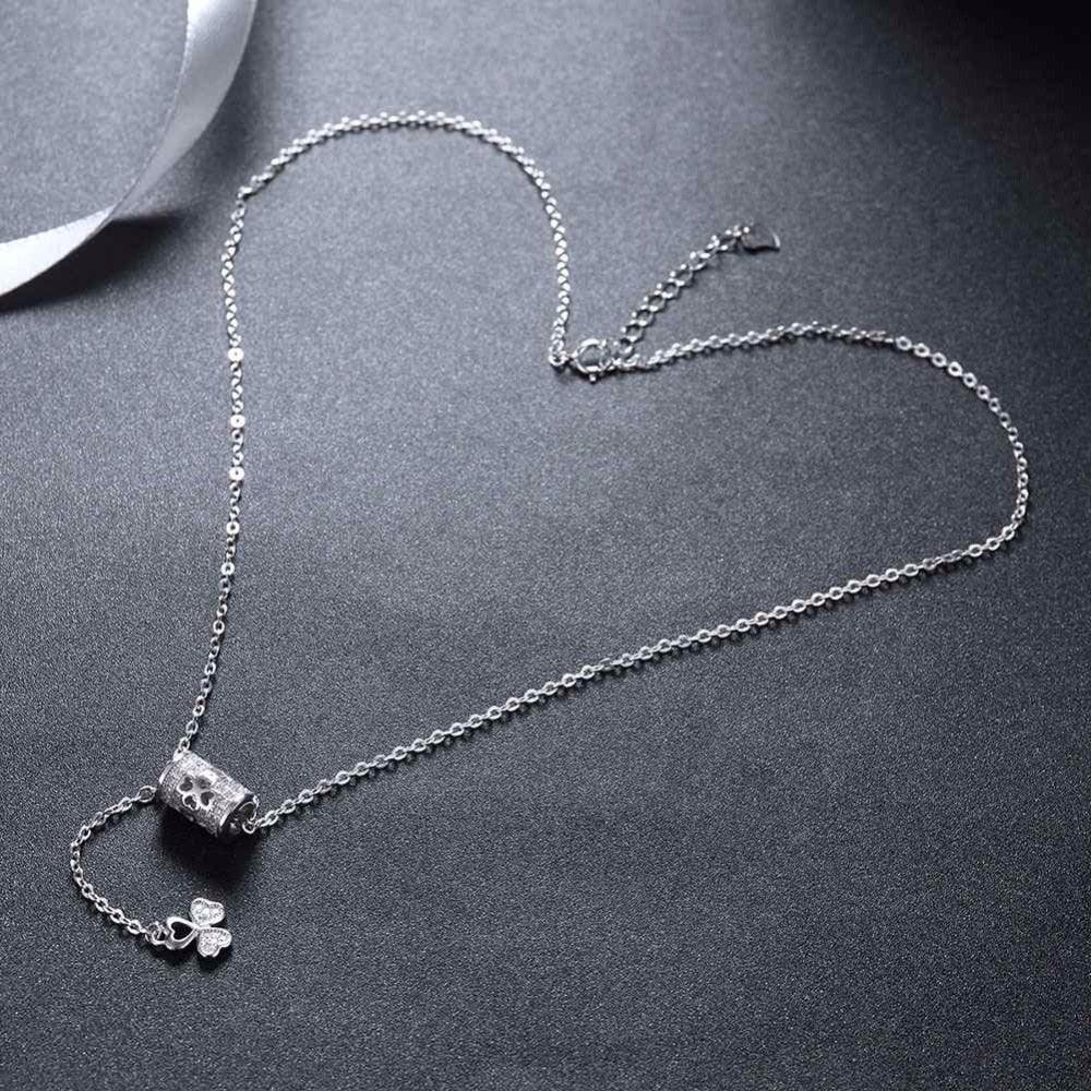 Sterling Silver Flower Pattern Party Necklaces for Women - Perfect Fashionable Jewelry for Trendsetters - Personalized Jewel