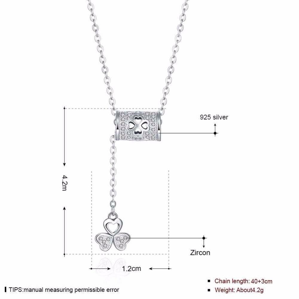 Sterling Silver Flower Pattern Party Necklaces for Women - Perfect Fashionable Jewelry for Trendsetters - Personalized Jewel