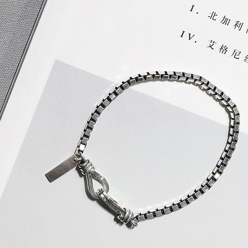 Sterling Silver Jewelry Bracelets For Fashionable Women 18.5cm Classic Elegant Bracelets & Bangles - Personalized Jewel