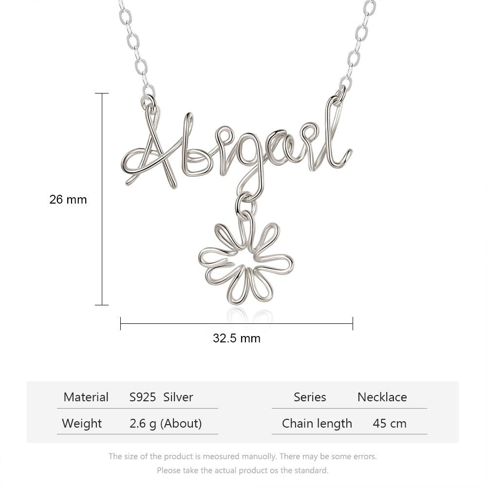 Sterling Silver Necklace for Women Accessories for Women - Personalized Jewel