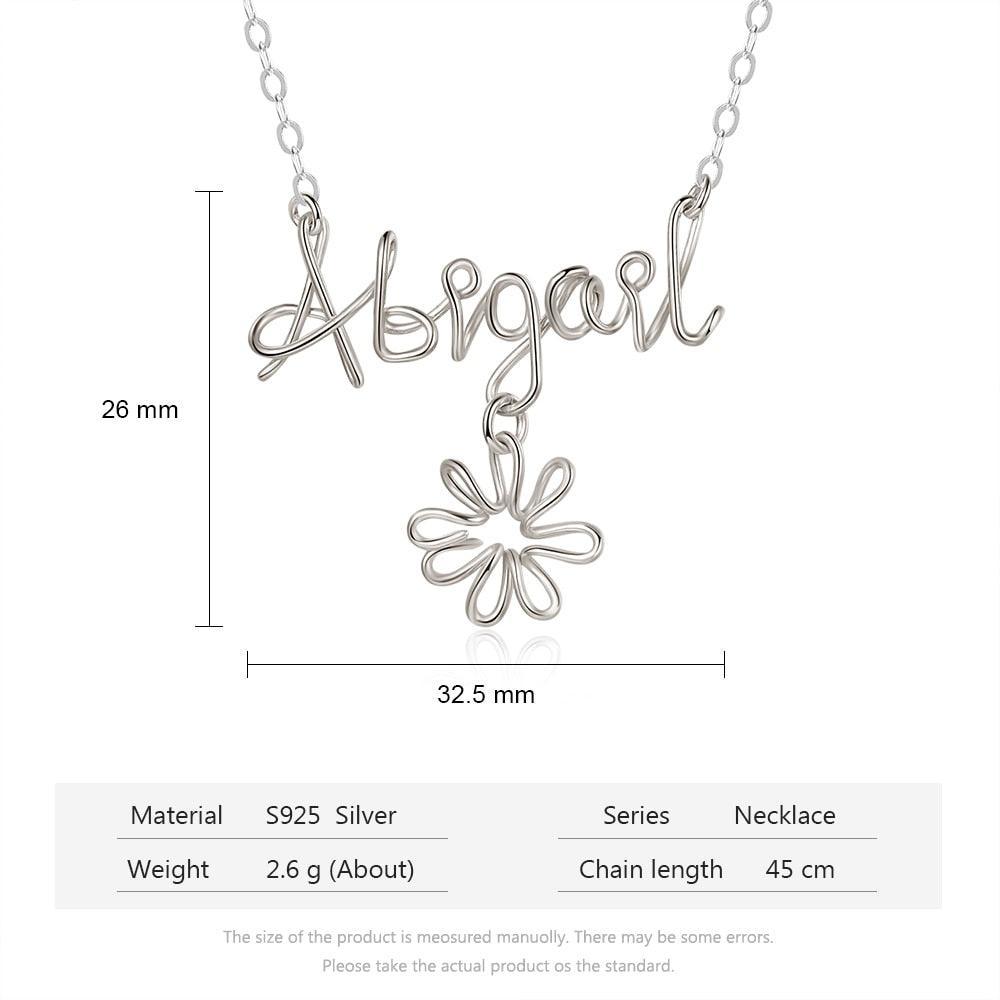 Sterling Silver Necklace for Women Accessories for Women - Personalized Jewel