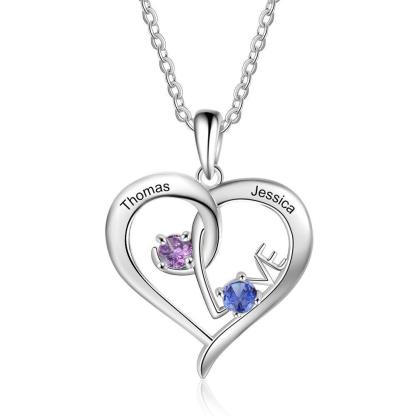 Sterling Silver Personalized Jewellery for Women, Birthstone Engraved Jewellery for Women, Engraved Accessories for Women - Personalized Jewel