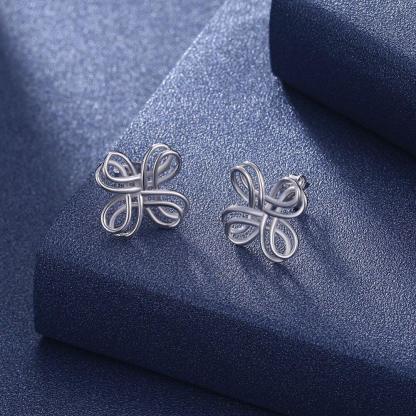 Sterling Silver Stud Earrings- Silver Earrings for Women- Party Gifts for Women- Formal Earrings for Women- Everyday Wear - Personalized Jewel