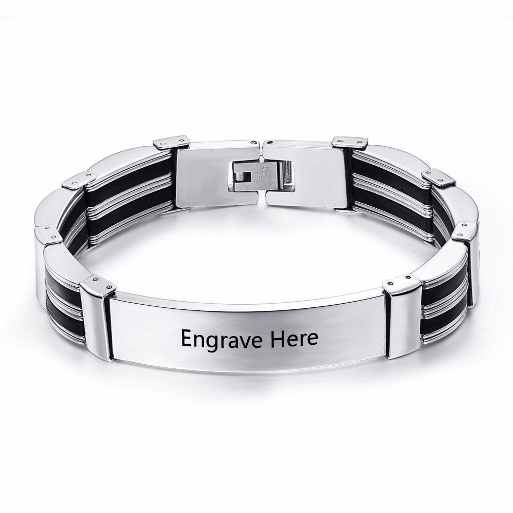 Titanium Steel Bracelet for Men - Personalized Bracelets for Men - Customizing Bracelet for Men - Personalized Jewel