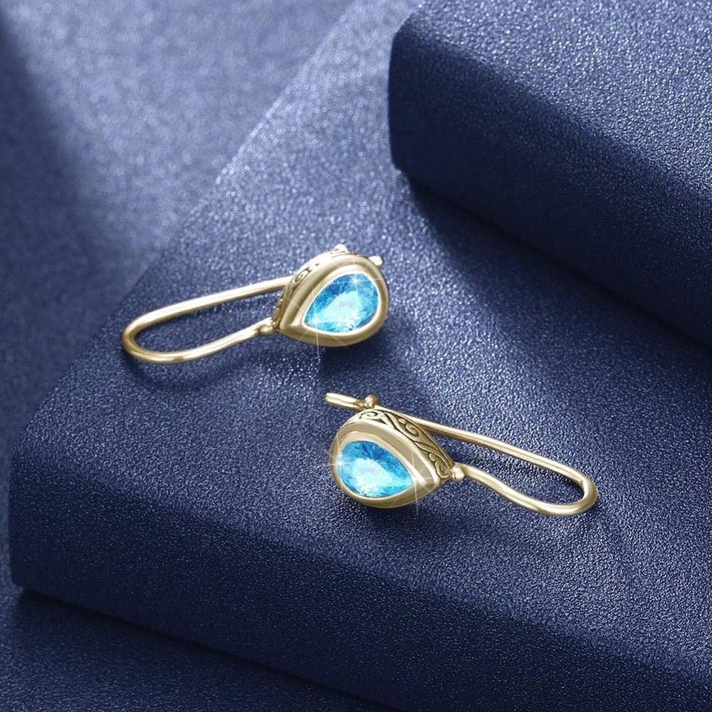 Trendy & Classy 925 Sterling Silver Drop Earrings for Women with Cubic Zirconia Decoration - Personalized Jewel