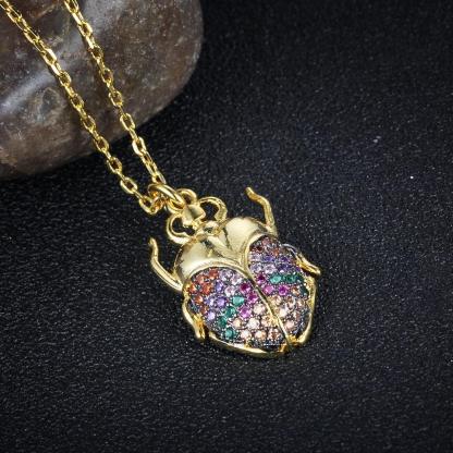Trendy Colorful Insect Animal Necklace - Animal Pendants & Necklace Jewelry - Colorful Jewelry for Women - Insect Jewelry for Women - Accessories for Women - Personalized Jewel
