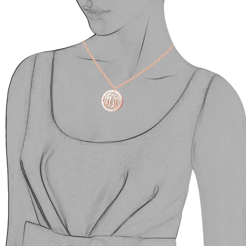 Trendy Personalized 925 Sterling Silver Monogram Necklace Unique Names DIY Best Friend Gift With Box - Personalized Jewel