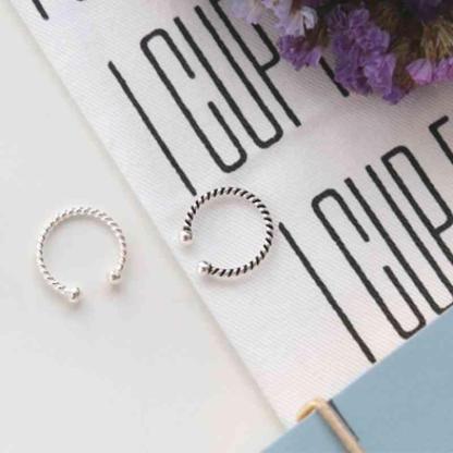 Trendy Real 925 Sterling Silver Open Adjustable Rope Rings for Women –Romantic Jewelry Gift - Personalized Jewel