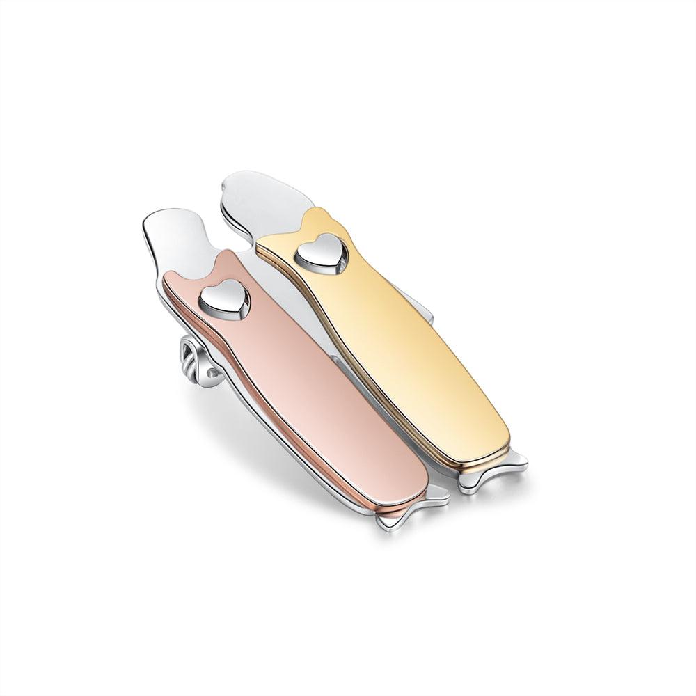 Twin Custom Engraved Pin- Casual Accessory for Women-Personalized Jewels