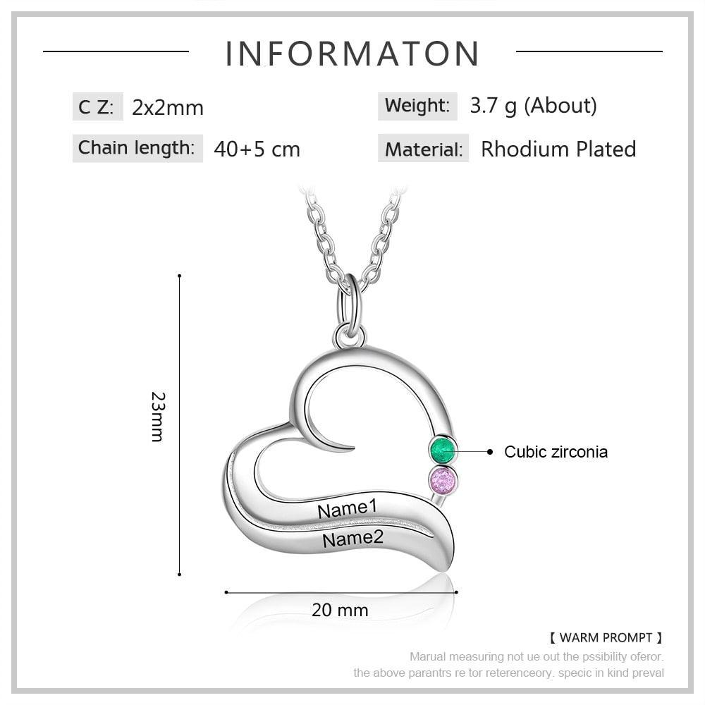 Unique Jewellery for Woman, Birthstone Engraved Jewellery - Personalized Jewel