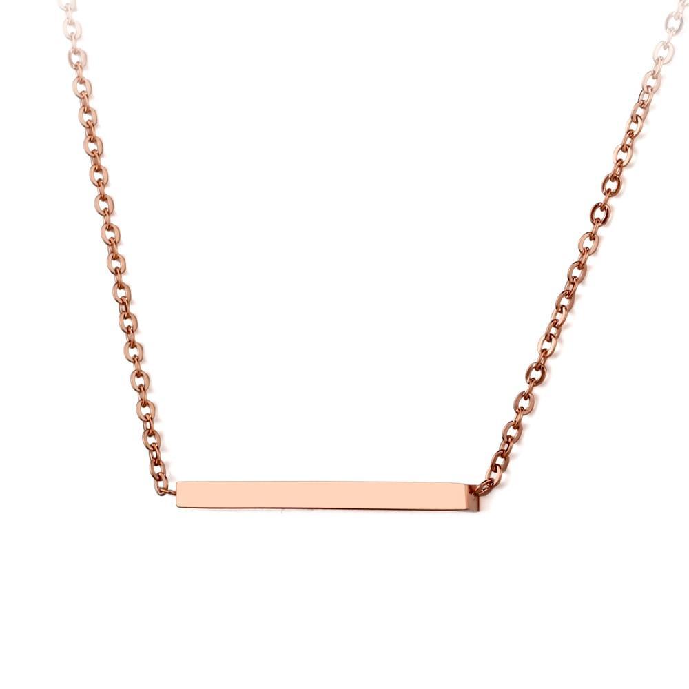 Unique Personalized Stainless Steel Necklace with Customized Name Pendant, Trendy Jewelry Birthday Gift for Women - Personalized Jewel