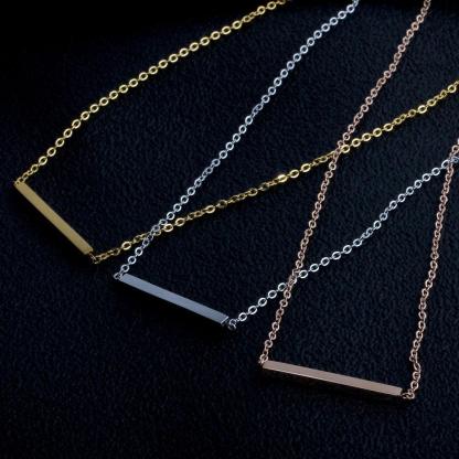 Unique Personalized Stainless Steel Necklace with Customized Name Pendant, Trendy Jewelry Birthday Gift for Women - Personalized Jewel