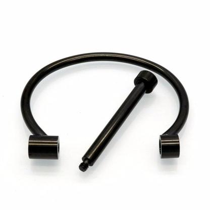 Unisex Shackle Screw Cuff Bangles for Women Punk Black Gun Rose Gold Color 316L Stainless Steel Bracelet - Personalized Jewel