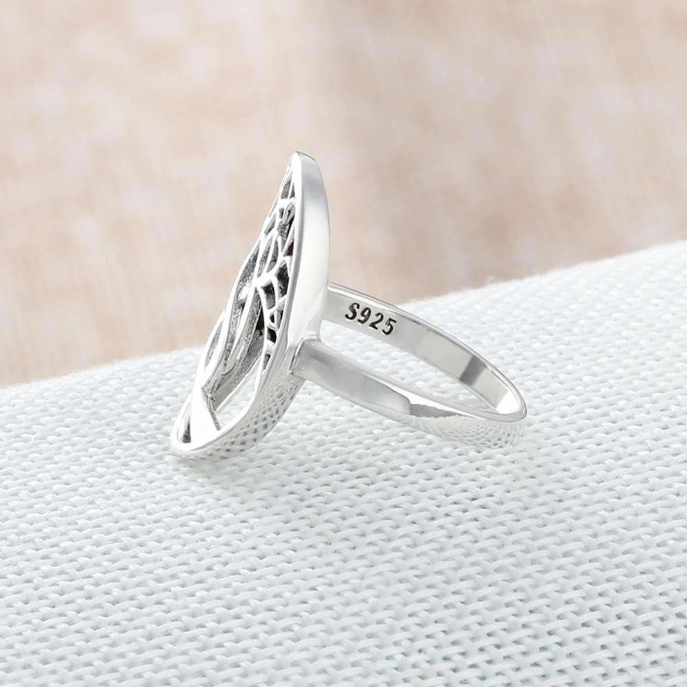 Wavy Shaped Ladies Ring- Sterling Silver Women Ring- Gifts for Girls- Fashion Accessories for Ladies- Wedding Rings for Girls - Personalized Jewel