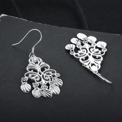 Women’s 925 Sterling Silver Chandelier Drop Earrings, Party Jewelry Gift for Her - Personalized Jewel