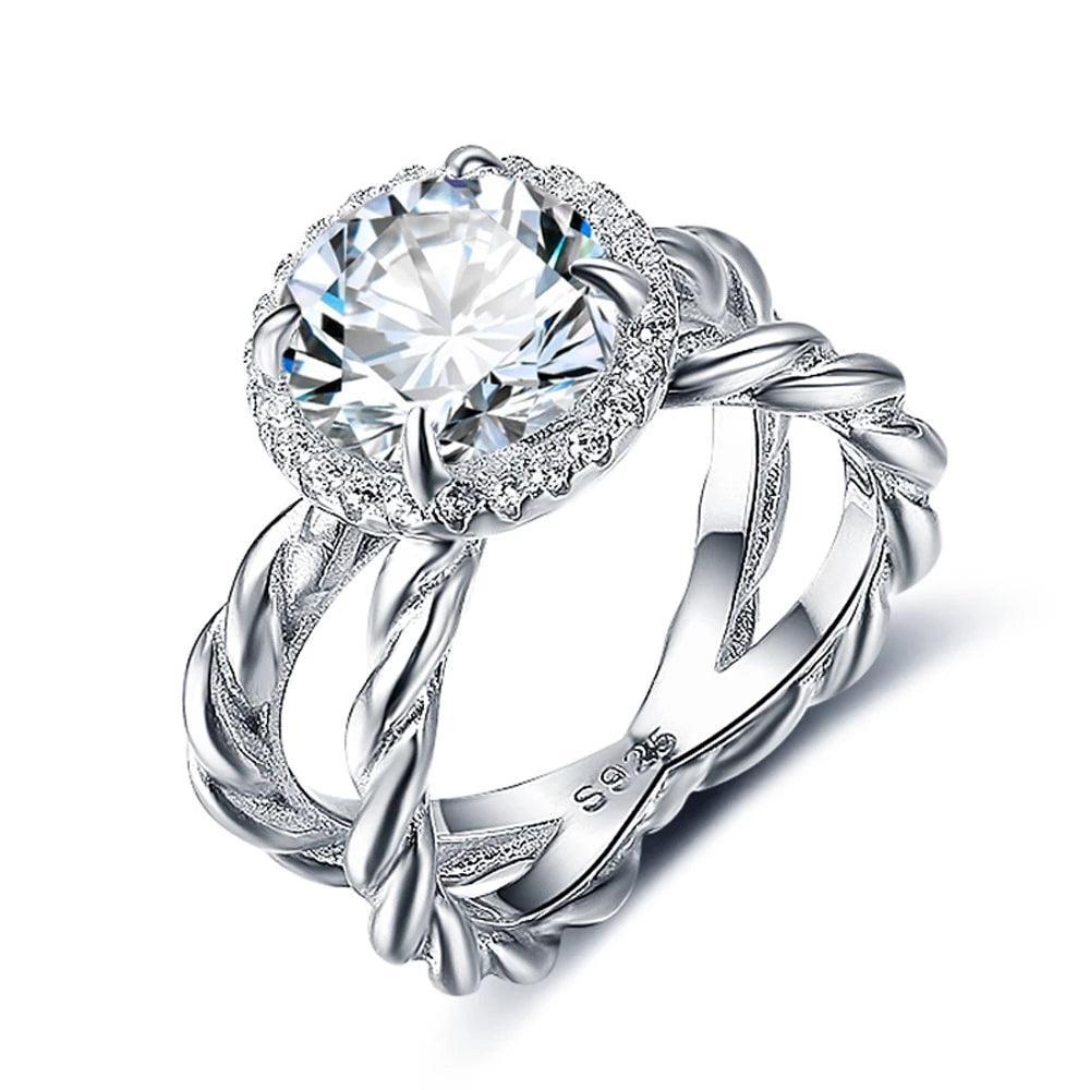 Women’s 925 Sterling Silver Ring, Big Spender Shaped, Trendy Fashion Jewelry - Personalized Jewel