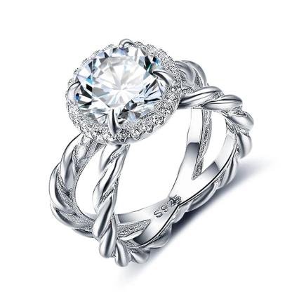 Women’s 925 Sterling Silver Ring, Big Spender Shaped, Trendy Fashion Jewelry - Personalized Jewel