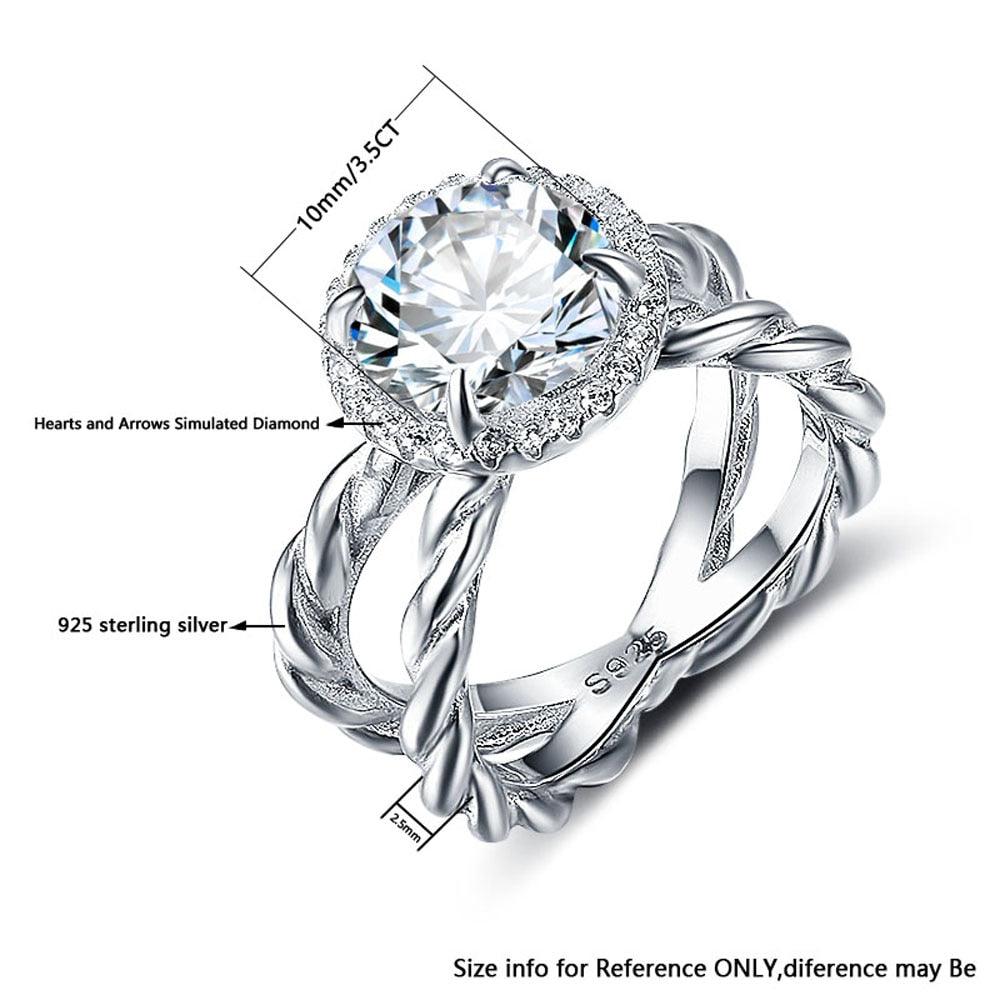 Women’s 925 Sterling Silver Ring, Big Spender Shaped, Trendy Fashion Jewelry - Personalized Jewel