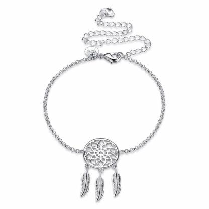Women’s Fashion Foot Chain, Silver Color Anklets, Casual Jewelry for Girls - Personalized Jewel