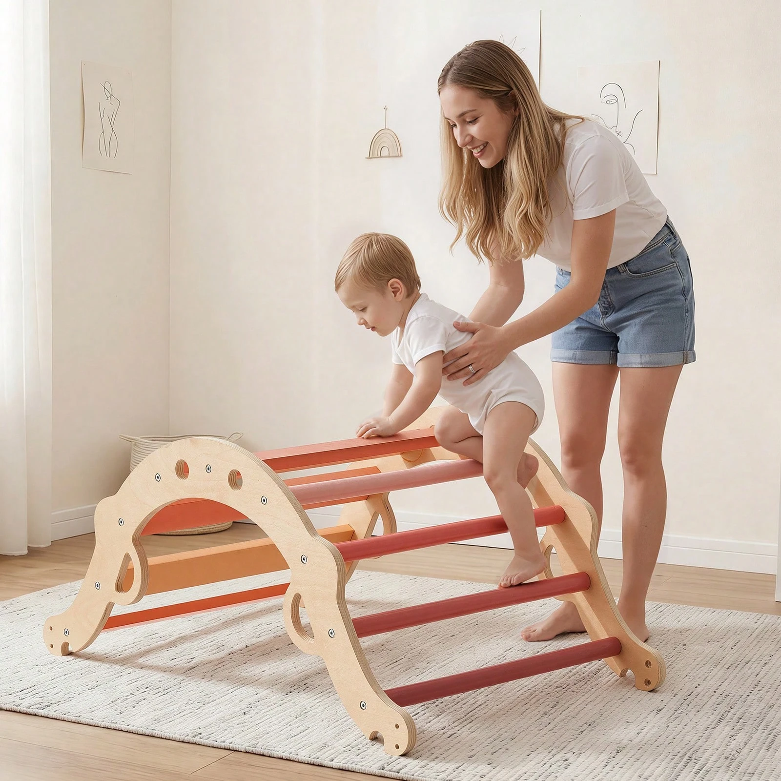 , 9 In 1 Toddler Climbing Toys Indoor