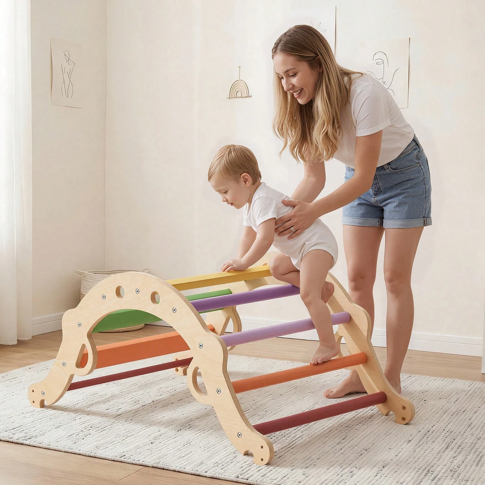 , 9 In 1 Toddler Climbing Toys Indoor